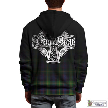 Watson Tartan Hoodie Featuring Alba Gu Brath Family Crest Celtic Inspired