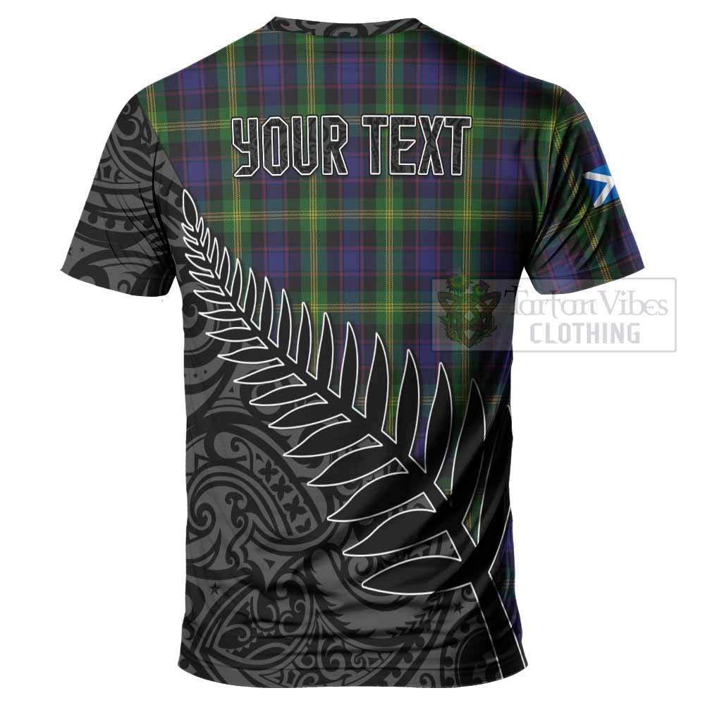 Tartan Vibes Clothing Watson Crest Tartan T-Shirt with New Zealand Silver Fern Half Style