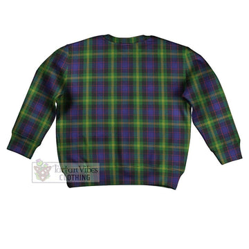 Watson Tartan Kid Ugly Sweater with Family Crest