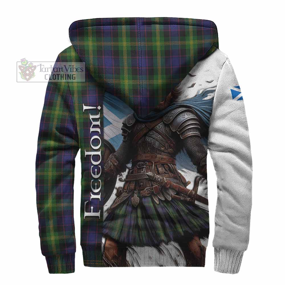 Tartan Vibes Clothing Watson Crest Tartan Sherpa Hoodie Inspired by the Freedom of Scottish Warrior