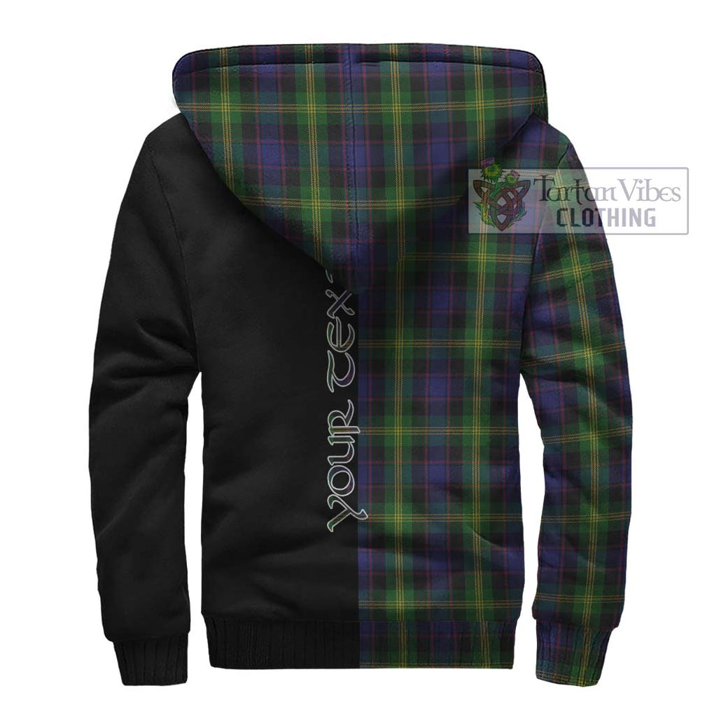 Watson Tartan Sherpa Hoodie with Family Crest and Half Of Me Style - Tartanvibesclothing Shop