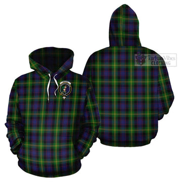 Watson Tartan Cotton Hoodie with Family Crest