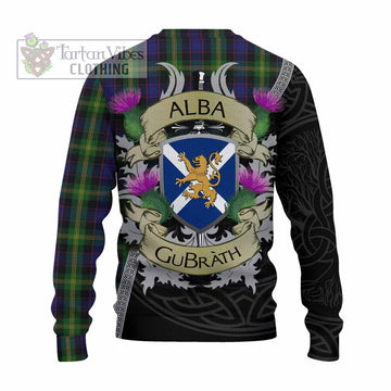 Watson Tartan Family Crest Knitted Sweater Lion Rampant Royal Thistle Shield Celtic Inspired - Tartan Vibes Clothing