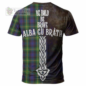 Watson Tartan Family Crest T-Shirt Alba Gu Brath Be Brave Lion Ancient Style - Tartan Vibes Clothing