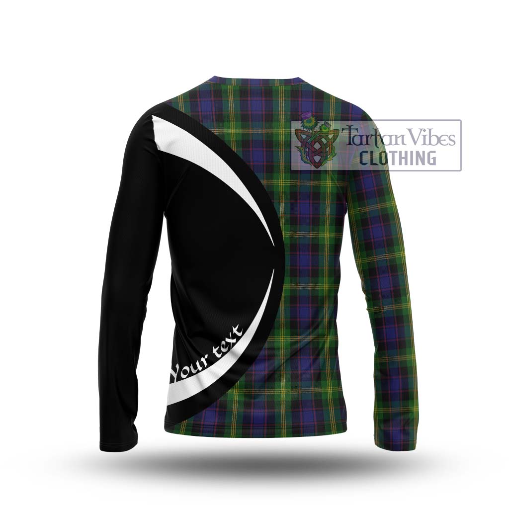 Watson Tartan Long Sleeve T-Shirt with Family Crest Circle Style - Tartan Vibes Clothing