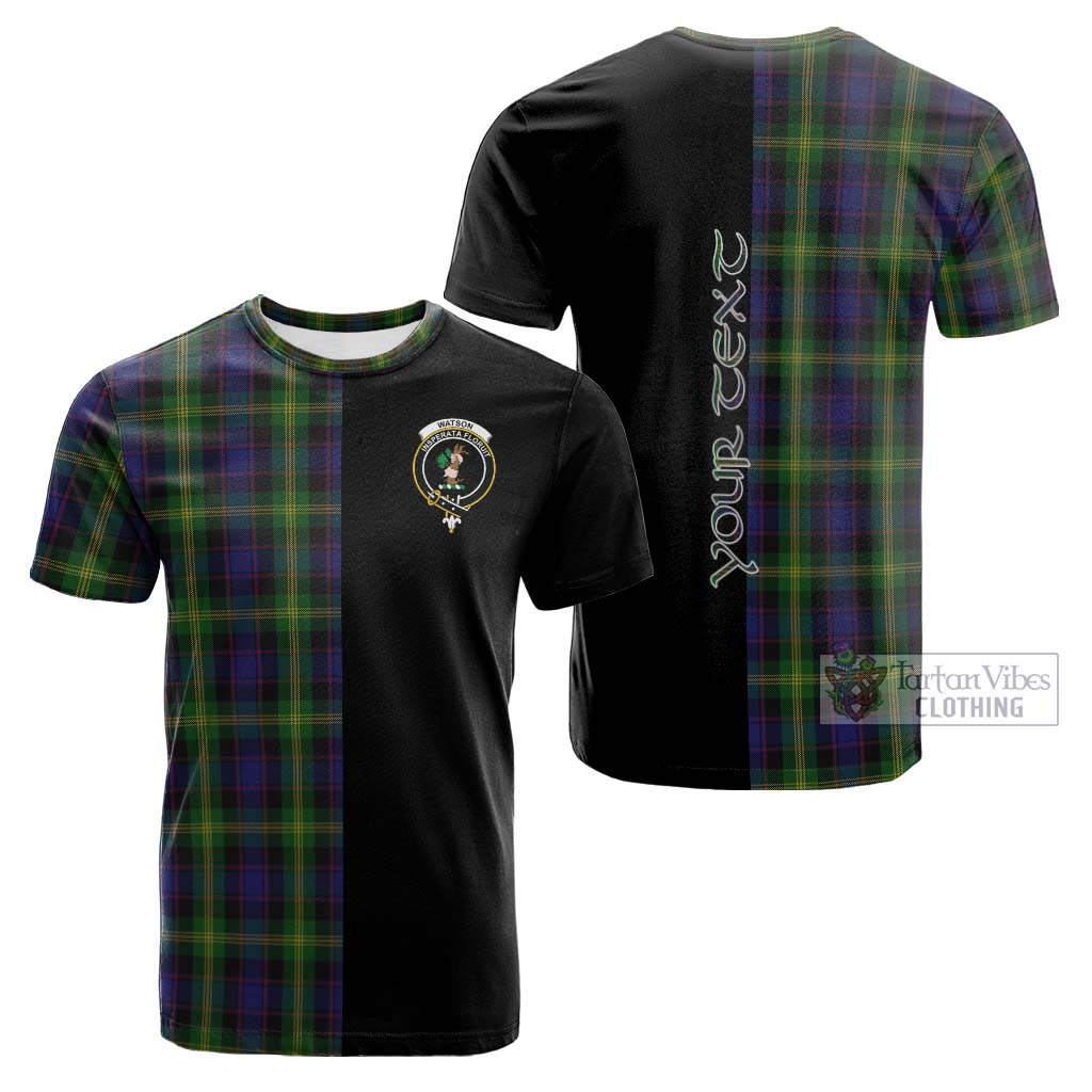 Tartan Vibes Clothing Watson Tartan Cotton T-shirt with Family Crest and Half Of Me Style