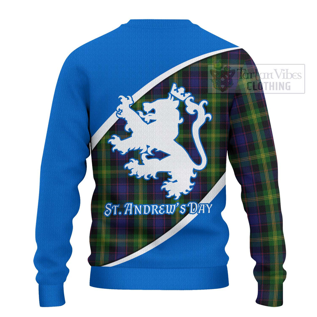 Tartan Vibes Clothing Watson Family Crest Tartan Knitted Sweater Celebrate Saint Andrew's Day in Style