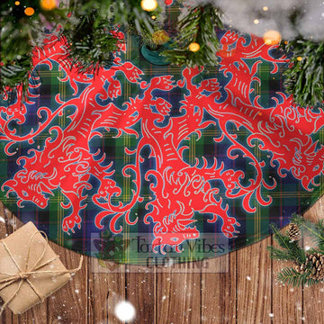 Watson Tartan Christmas Tree Skirt Lion Rampant Style