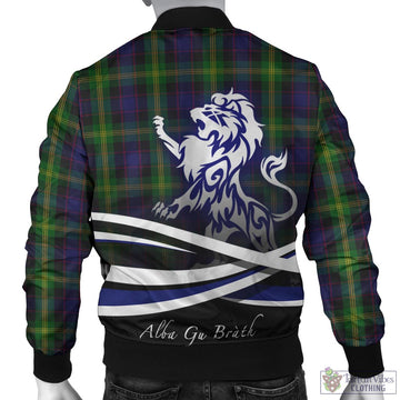 Watson Tartan Bomber Jacket with Alba Gu Brath Regal Lion Emblem