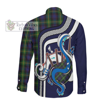 Watson Tartan Long Sleeve Button Shirt with Epic Bagpipe Style