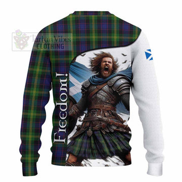 Watson Crest Tartan Knitted Sweater Inspired by the Freedom of Scottish Warrior