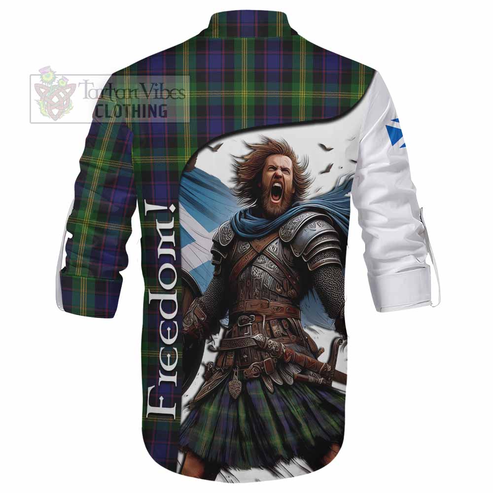 Tartan Vibes Clothing Watson Crest Tartan Ghillie Kilt Shirt Inspired by the Freedom of Scottish Warrior