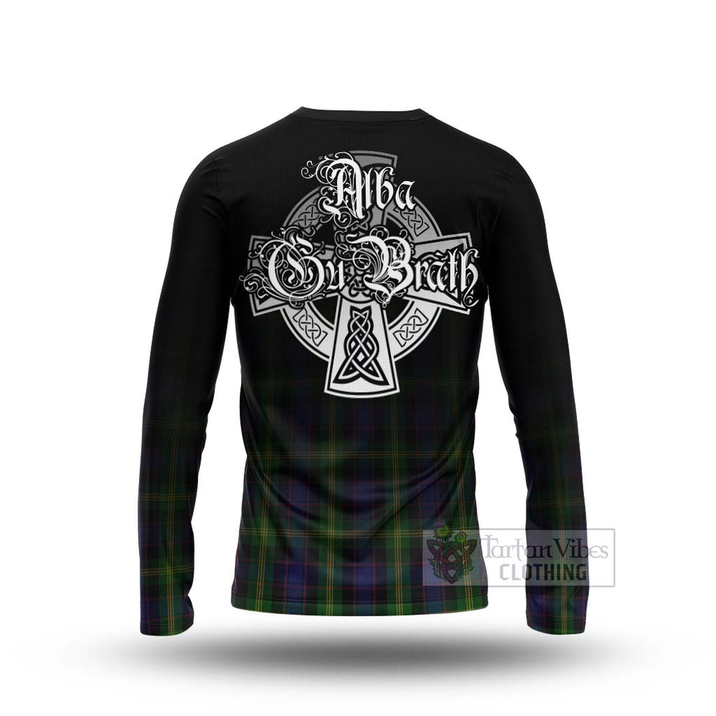 Tartan Vibes Clothing Watson Tartan Long Sleeve T-Shirt Featuring Alba Gu Brath Family Crest Celtic Inspired