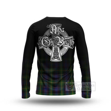 Watson Tartan Long Sleeve T-Shirt Featuring Alba Gu Brath Family Crest Celtic Inspired