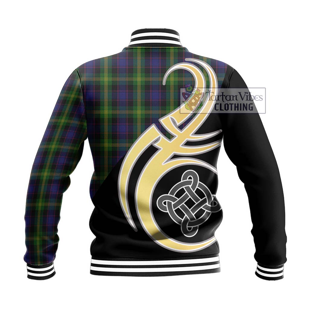 Watson Tartan Baseball Jacket with Family Crest and Celtic Symbol Style - Tartan Vibes Clothing