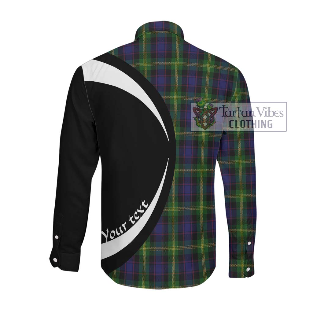 Watson Tartan Long Sleeve Button Up with Family Crest Circle Style Men's Shirt - Tartan Vibes Clothing