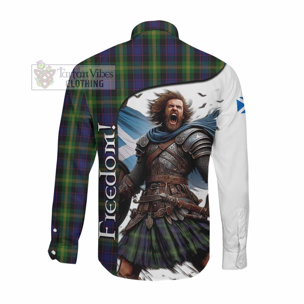 Tartan Vibes Clothing Watson Crest Tartan Long Sleeve Button Shirt Inspired by the Freedom of Scottish Warrior