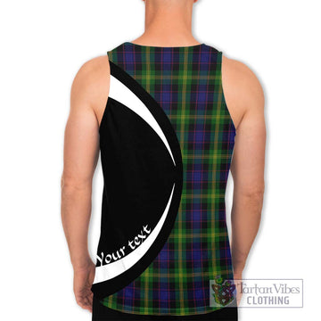 Watson Tartan Men's Tank Top with Family Crest Circle Style