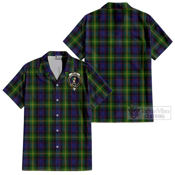 Watson Tartan Cotton Hawaiian Shirt with Family Crest