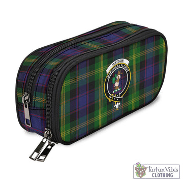 Watson Tartan Pen and Pencil Case with Family Crest