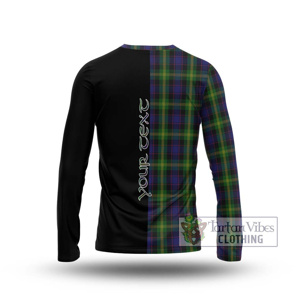 Watson Tartan Long Sleeve T-Shirt with Family Crest and Half Of Me Style - Tartanvibesclothing Shop