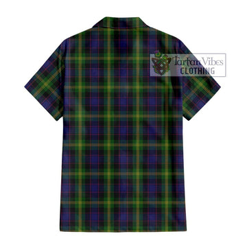 Watson Tartan Short Sleeve Button Shirt with Family Crest DNA In Me Style