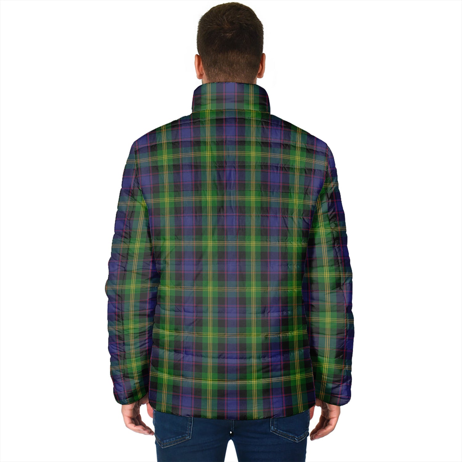 Watson Tartan Padded Jacket with Family Crest - Tartan Vibes Clothing