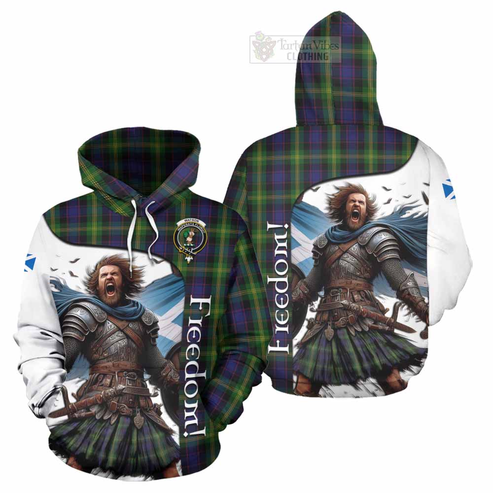 Tartan Vibes Clothing Watson Crest Tartan Hoodie Inspired by the Freedom of Scottish Warrior