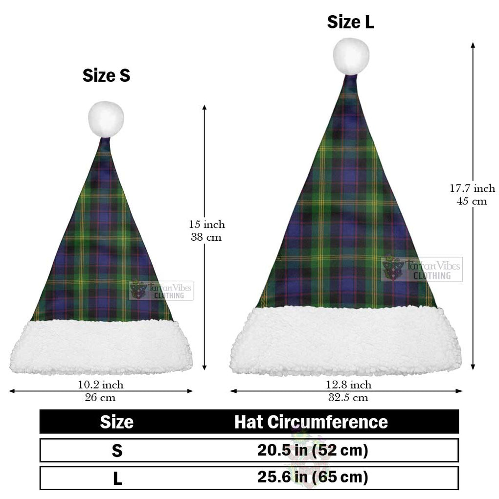 Watson Tartan Christmas Santa Hats Christmas Hat L 25.6in (65cm) - Tartan Vibes Clothing