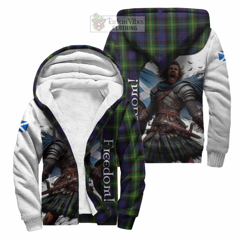 Tartan Vibes Clothing Watson Crest Tartan Sherpa Hoodie Inspired by the Freedom of Scottish Warrior