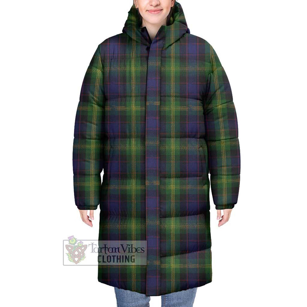 Tartan Vibes Clothing Watson Tartan Long Down Jacket