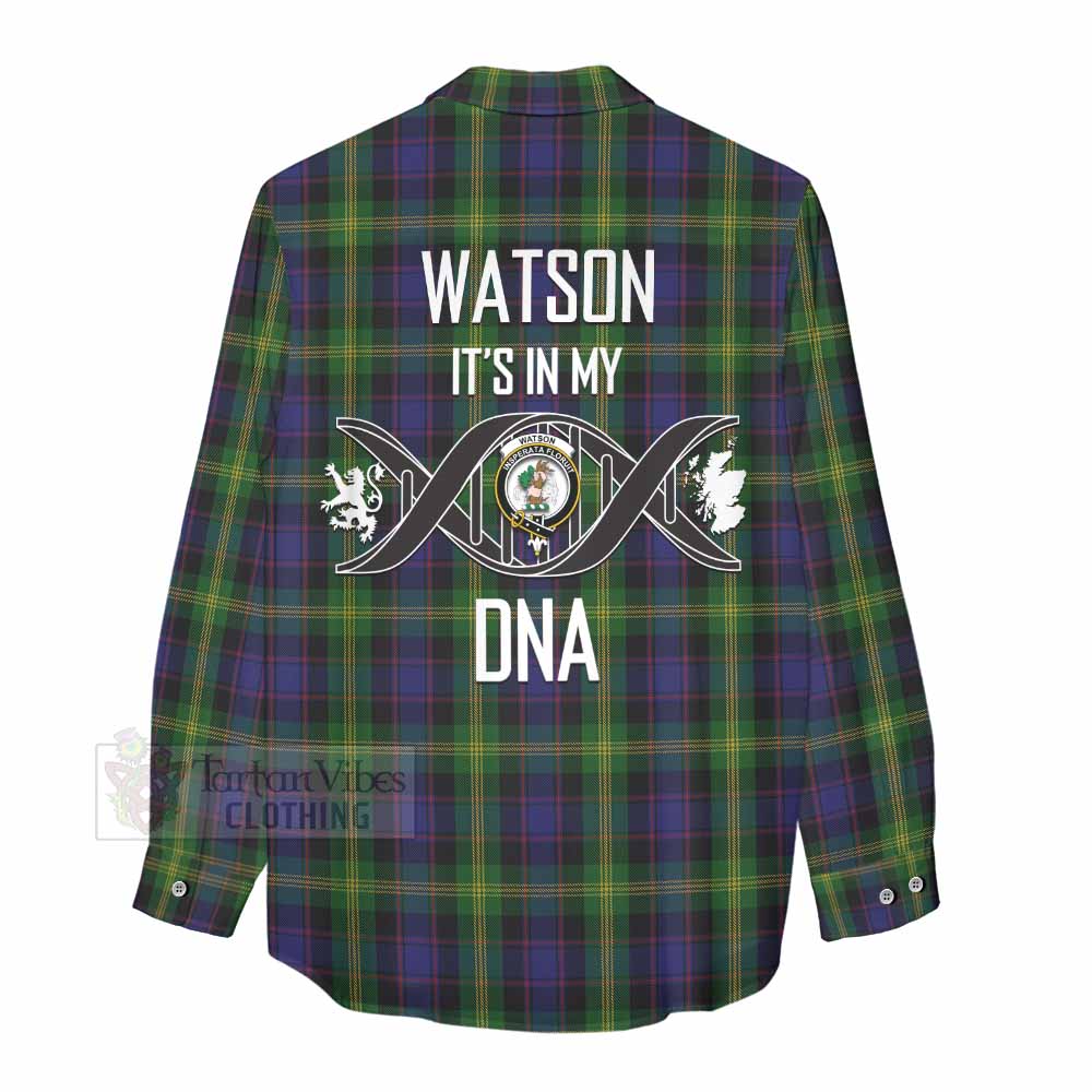 Tartan Vibes Clothing Watson Tartan Women's Casual Shirt with Family Crest DNA In Me Style