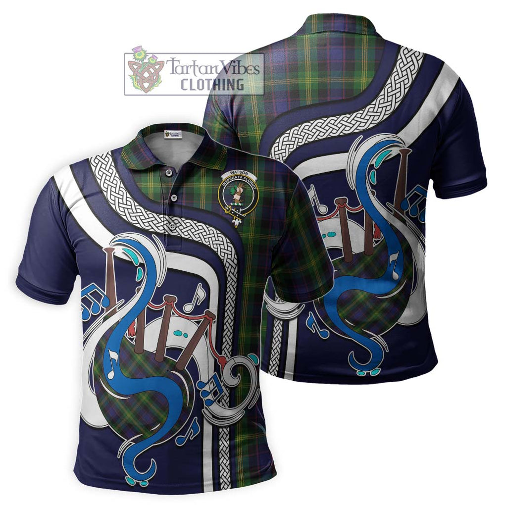 Tartan Vibes Clothing Watson Tartan Polo Shirt with Epic Bagpipe Style