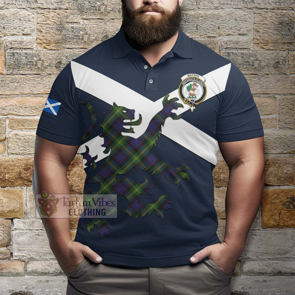 Tartan Vibes Clothing Watson Tartan Lion Rampant Polo Shirt – Proudly Display Your Heritage with Alba Gu Brath and Clan Name