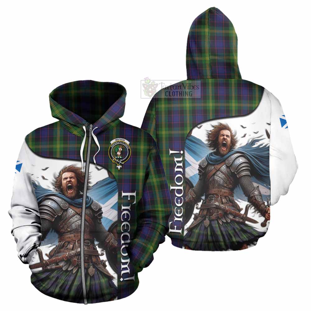 Tartan Vibes Clothing Watson Crest Tartan Hoodie Inspired by the Freedom of Scottish Warrior