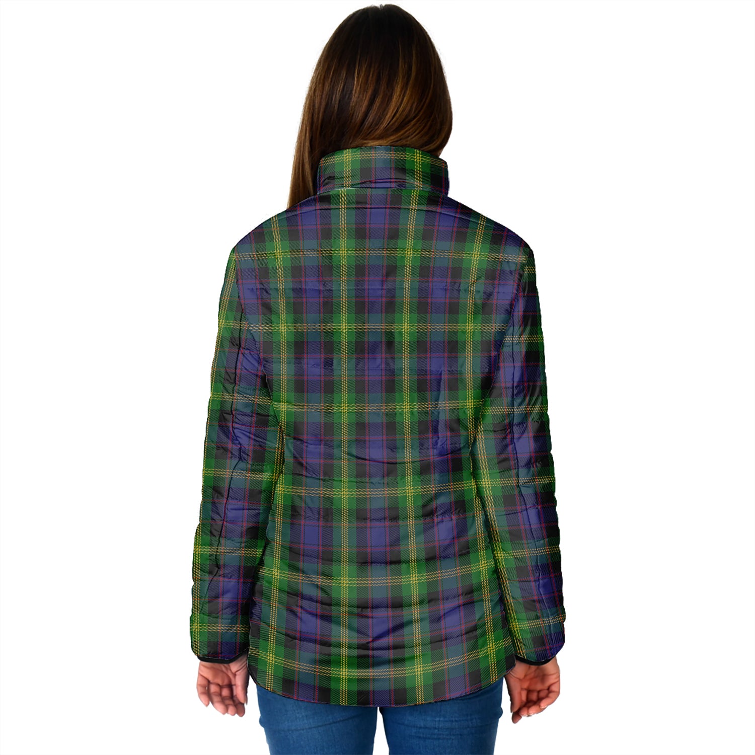 Watson Tartan Padded Jacket with Family Crest - Tartan Vibes Clothing