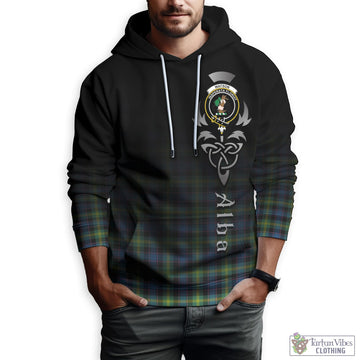 Watson Ancient Tartan Hoodie Featuring Alba Gu Brath Family Crest Celtic Inspired