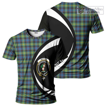 Watson Ancient Tartan T-Shirt with Family Crest Circle Style