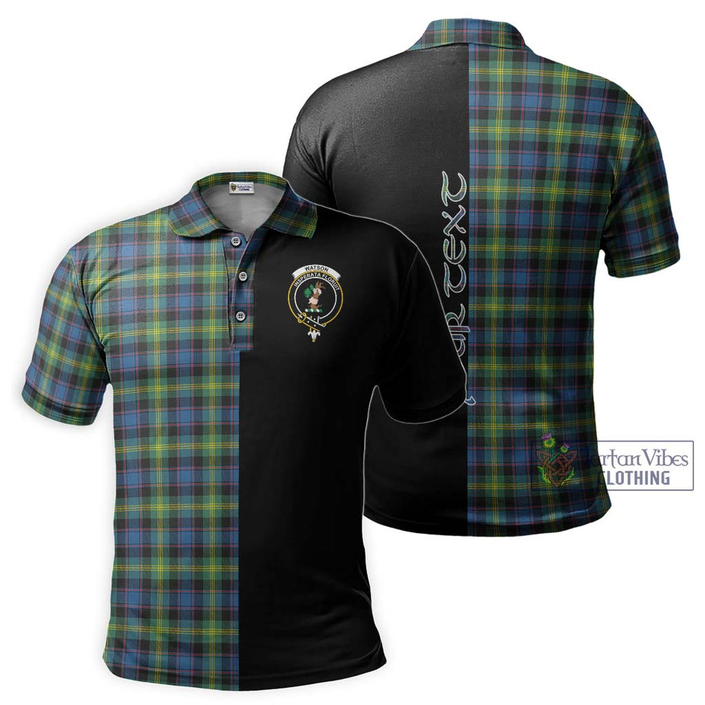 Watson Ancient Tartan Polo Shirt with Family Crest and Half Of Me Style Kid - Tartanvibesclothing Shop