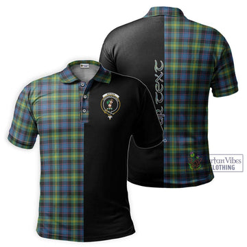 Watson Ancient Tartan Polo Shirt with Family Crest and Half Of Me Style