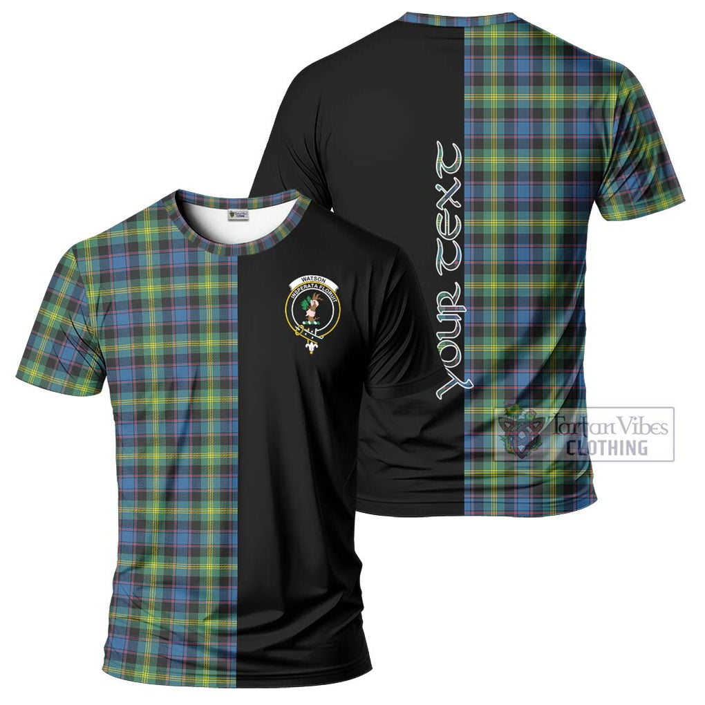 Watson Ancient Tartan T-Shirt with Family Crest and Half Of Me Style Kid's Shirt - Tartanvibesclothing Shop