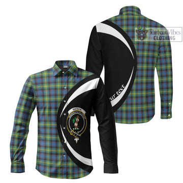 Watson Ancient Tartan Long Sleeve Button Up with Family Crest Circle Style