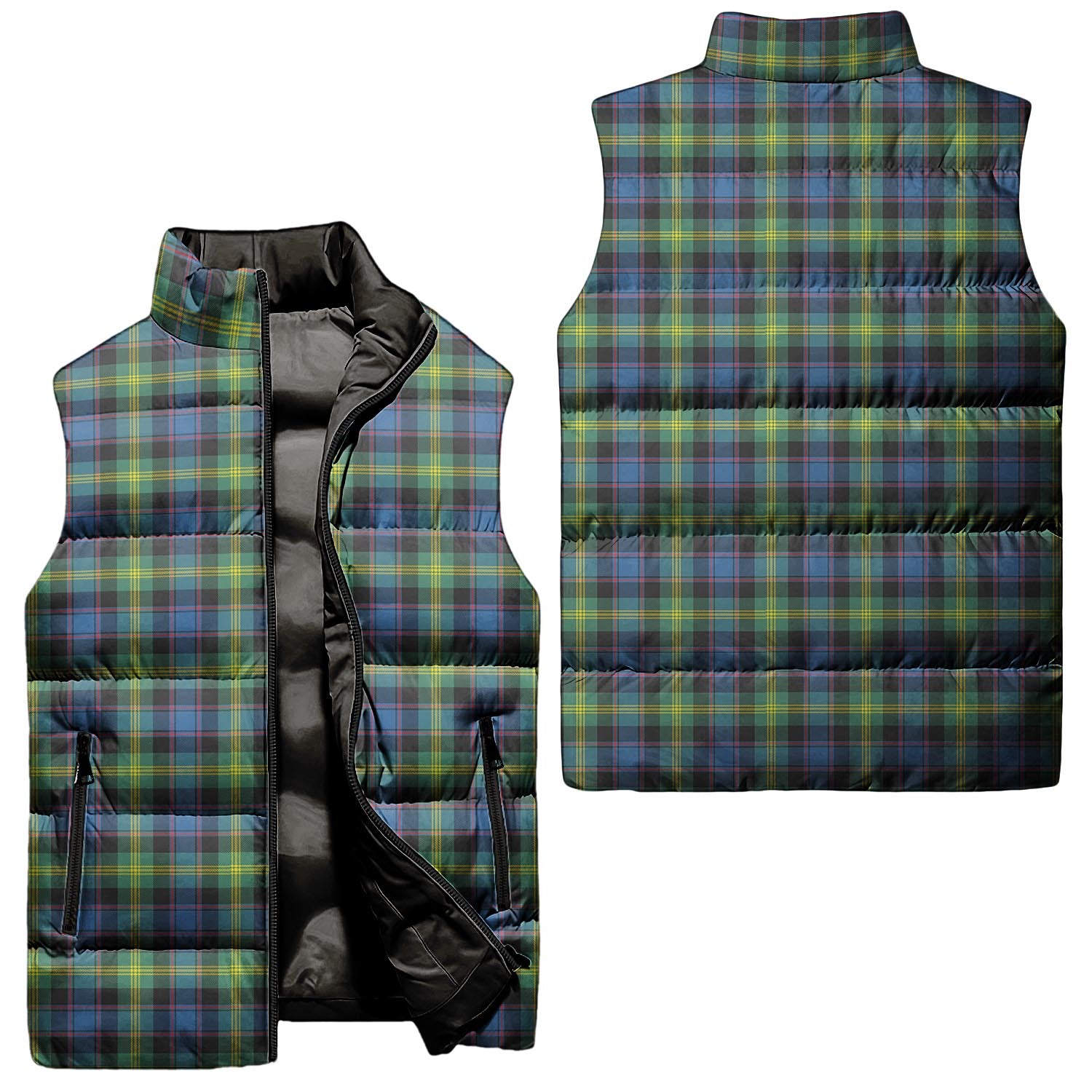 Watson Ancient Tartan Sleeveless Puffer Jacket Unisex - Tartanvibesclothing