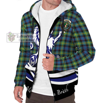 Watson Ancient Tartan Sherpa Hoodie with Alba Gu Brath Regal Lion Emblem