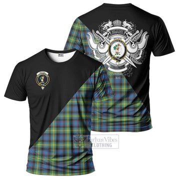 Watson Ancient Tartan T-Shirt with Family Crest and Military Logo Style