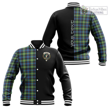 Watson Ancient Tartan Baseball Jacket with Family Crest and Half Of Me Style