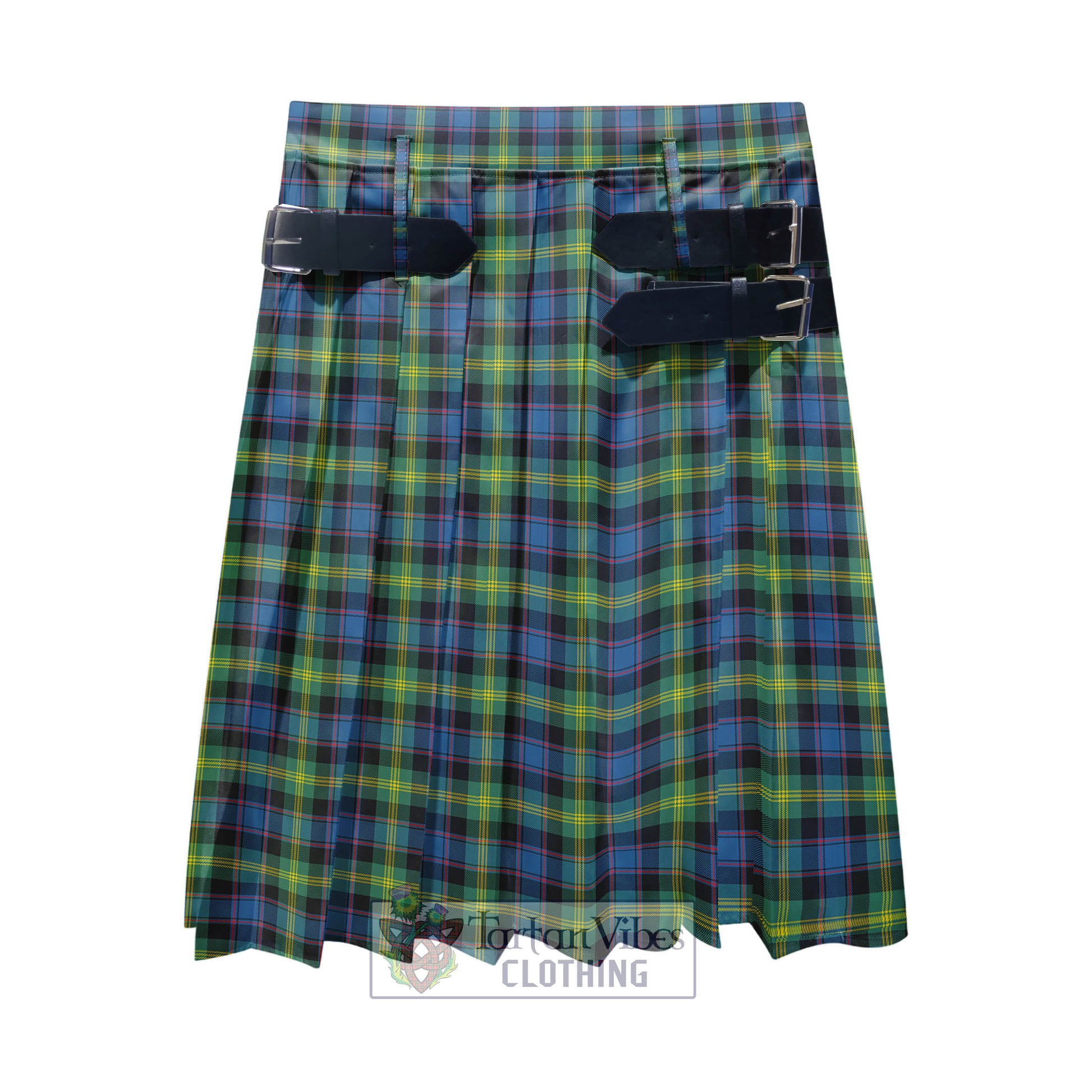 Tartan Vibes Clothing Watson Ancient Tartan Men's Pleated Skirt - Fashion Casual Retro Scottish Style