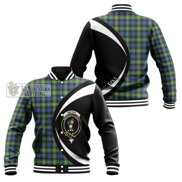 Watson Ancient Tartan Baseball Jacket with Family Crest Circle Style