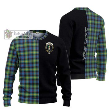 Watson Ancient Tartan Ugly Sweater with Family Crest and Half Of Me Style