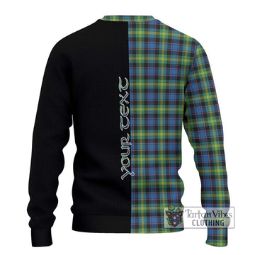 Watson Ancient Tartan Ugly Sweater with Family Crest and Half Of Me Style